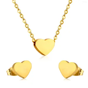 Naszyjniki Zestaw biżuterii w Walentynki dla kobiet Naszyjników w zawieszkach w zawrotności serca Romantyczny garnitur modowy