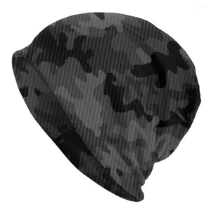 Berretti Carbon Camo Skullies Berretti Berretti Inverno Caldo Cappello di lavoro a maglia Uomo Donna Street Army Militare Camouflage Bonnet Cappelli Berretto da sci all'aperto