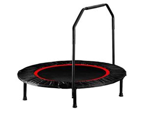 Foldable Mini Trampoline Fitness Rebounder with Foam Handle Jumping Exercise Trampoline for Kids Adults Indoor House Play1439567