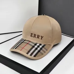 Bu England London Ball Caps for Men Women Sport Hatts 18 Color Plaid Style Vintage Letter Print Sunhat High Quality Brodery Designer Hats