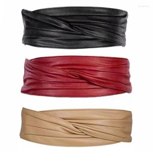 Belts Elastic Waist Belt For Women Ladies Dress Corset Female Stretch Strap Invisible Tape Closure Prom Party
