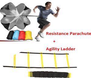 6m 12 Rung Agility Ladder Resistance Parachute Agility Training Set för fotboll Fotboll Speed ​​Running Training Power Operting7237824