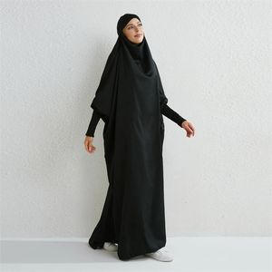 民族衣類イスラム教徒のアバヤ女性ジルバブフード付きスモークスモッキングオンピース祈りのドレスイスラムドバイサウジアラビア