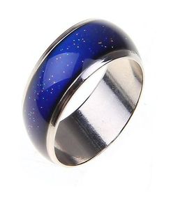 Rostfritt ring förändrar färgmästerringar känner känslomässiga temperaturring breda 6mm smart smycken mode ringar för män kvinnor 5083237