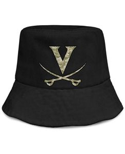 Moda Virginia Cavaliers Basket logo mimetico Cappello da pescatore pieghevole unisex Te stesso Visiera da spiaggia classica da pescatore Vende Bowl5301340