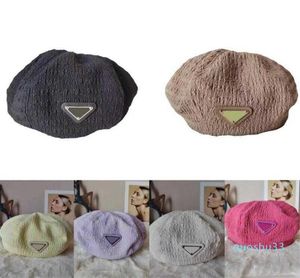 Женские дизайнерские береты, модные треугольные кашемировые куполообразные береты TieDye, шапки, женские шапки для путешествий на открытом воздухе, теплые зимние ветрозащитные шляпы с капюшоном1424533