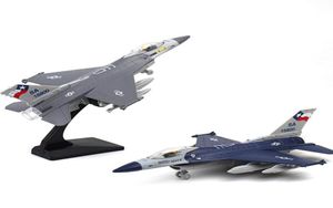 Sywj Diecast Alloy F16 Fighter Jet Aircraft Model Toy Bracket Sound LightsプルバッククリスマスキッドバースデーボーイギフトCO3456415