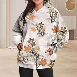 Women's Hoodies Plus Size Sweatshirt Print Hoodie Casual Sport Tops For Autumn/winter With Long Sleeve Front Pocket Loose Fit