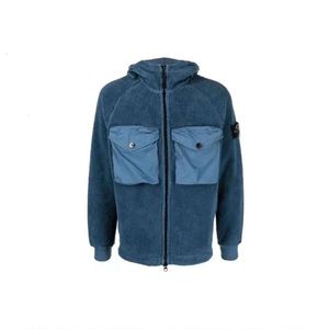 stone goose jacket Lamb Fleece Shake American Classic Hooded Coat Men's and Women's Autumn/winter Top