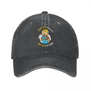 Cappellini da baseball Bob The Builder Baseball Classico Distressed Lavato Possiamo aggiustarlo Divertente Riparazione Uomo Berretto da sole Cappello estivo unisex per esterni