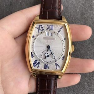 42mmx35 mm Automatyczne mężczyzn zegarek zegarek na rękę Sapphire kryształowy wodoodporny 5480 Grande Date oryginalny skórzany pasek stalowy busine 289z