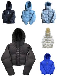 2023 Nuovi uomini 5A giacche invernali Puffer Parka Piumini giacca a vento cappotto rimovibile con cappuccio ricamato caldo casual Outwear taglia XS/S/M/L/XL