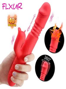 Nxy Vibrator Flxur Telescopic Rabbit Rotation Heating g Spot Dildo Clit Stimulator Female Masturbation Sex Toys for Woman 12099946794