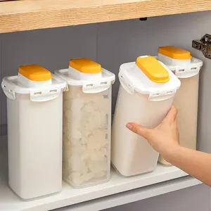 Bottiglie di stoccaggio Contenitori per alimenti ermetici con coperchio Organizzatore di generi alimentari asciutti Dispensa per cereali da 1,7 litri Cucina