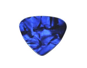 Dużo 100pc ciężkie 096 mm puste gitara Plectrums Brak wydruku celloid perłowy Blue3076747