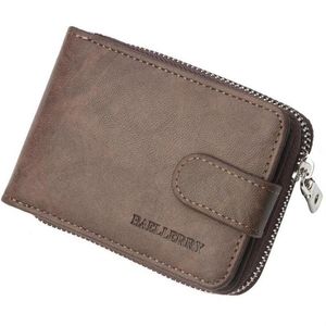 Wallets Baellerry Card Holder Wallet For Men Short Zipper Multi Slots Leather Coin Purse Male Small Cash Money Bag Walet280F