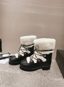 Chane2023 ciepłe buty mao i buty śnieżne kobiety i bawełniane buty designerskie buty cc buty do butów dla kobiet