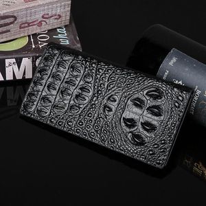 Mens Purse Fashion Hard Version Zero Bag Money Clip Luxury Crocodile Multi Card Wallet239V