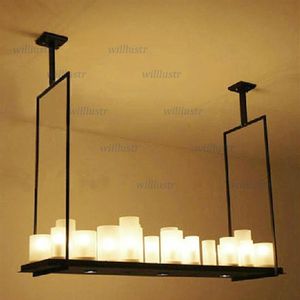 Moderno Kevin Reilly Altar Pingente lâmpada de controle remoto LED vela lustre Luz Inovador metal retro suspensão iluminação fixtu256I