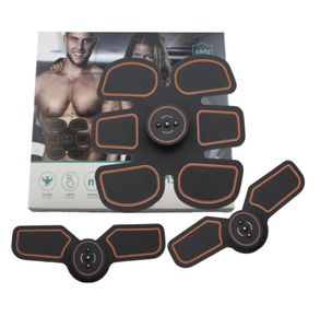 Trådlös smarta EMS Abdominal Muscle Stimulator Trainer Device Electric Muskler Intensiv tränare Slimming Massager Machine Gym D6188455