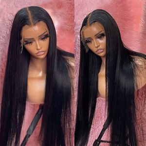 Silky Straight Human Hair Ultra-thin HD Lace Wigs 4x4 5x5 6x6 7x7 13x4 13x6 Swiss Lace Bleach Knots Pre Plucked Natural Hairline For Black Women