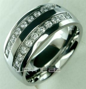 His mens stainless steel solid ring band wedding engagment ring size from 8 9 10 11 12 13 14 15289h6804894