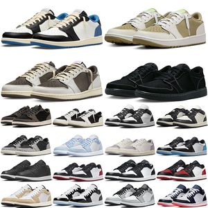 basketball shoes mens womens low shoe Reverse Mocha Black Phantom Olive Panda Wolf Grey UNC Bred Toe Concord Lucky Green Obsidian outdoor trainers sneakers
