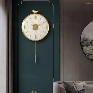 Relógios de parede design criativo relógio quartos silencioso minimalista restaurante relógio vintage coreano reloj pared decorações do quarto