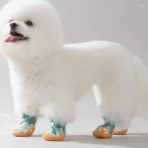 Hundkläder skor andas husdjur utomhus valpstövlar stövlar husdjur sneakers skyddar skor för