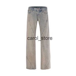 Men's Pants Y2K RO Style Mud Dyed Spiral Straight Baggy Jeans for Men Harajuku Hip Hop Vintage Casual Denim Trousers Oversized Cargo Pants J231208