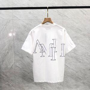 gömlek lüks Avrupa ve Amerikan tarzı trend sokak moda erkekler yuvarlak boyun mektup baskılı t-shirt yaz yüksek kaliteli gevşek tees polo moda giyim f16