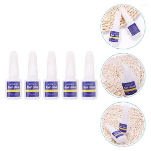 Nail Gel 5 Pcs Glue Nails Manicure Kit Tool Tools False Salon Liquid Fast Drying Polish