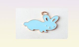 Najnowszy 60pcs Kawaii Animal wiselant urok 2324 mm złoty odcień platowany olej z kropli urocze kolczyki ozdobne wisiorki 2146834