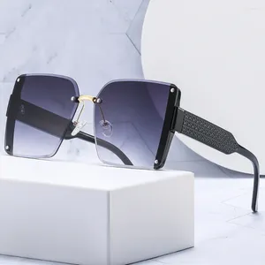 Sunglasses European And American Box Outdoor UV Resistant Fashionable Trendy Glasses