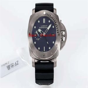 ZF Factory Submersible Mens Watches PAM371 Wristwatch Titanium Sport Watch Luminous Watches Sapphire Waterproof P9001 Automatisk ME261S