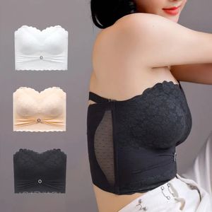 Bra Sexy Strapless Invisible Push Up Bras Underwear Seamless Solid Without Straps Summer Bralette Lingerie Plus Size 5XL 231208