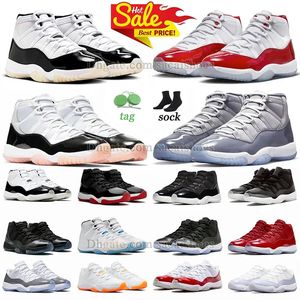 Jumpman 11 buty do koszykówki męskie damskie dmp stopniowo 11s Cherry Red Grey Brena Space Jam Cap i suknia Concord Neopolitan Pink Gamma Blue Purple Blue J11 Sneakers