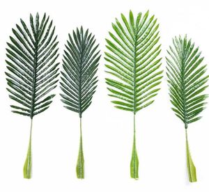 Fake Palm Leaf Artificial Plastic Coconut Tree Leaves Green Plant DIY Plant for Wedding Home Decoration6461942