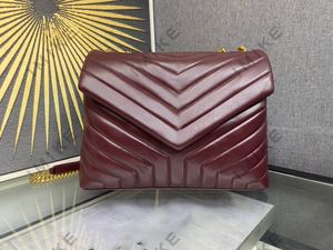 10a toppkvalitetspåsar Lou Lou modedesigner axelväska märke lyxhandväska läder kvinnors crossbody väska lyxväska fårskinn mjuk hög kvalitet l metalllås