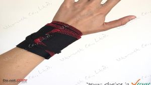 Whole 1 pair cotton ripstop fabric Weight Lifting Wrist Support Crossfit Wrist Wrap crossfit strength wrap8388154