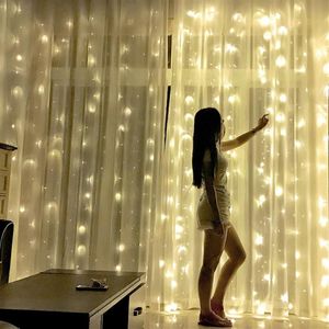 4M x 3M 400LED ICICLE String Lights Christmas Fairy Lights New Year Xmas Home For Wedding Party Curtain Garden Decoration222Z