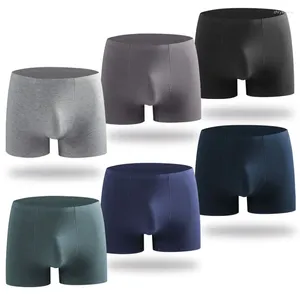 Underpants Underwear Men's One Piece Medium Waist Breathable Business Boxer Pants Shorts Zhongshan