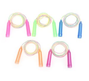 1pc لون عشوائي ناعم PVC Skip Rope for Kids Fast Skipping Jumping Rope Kids Crossfit Fitness Sports Training9212084