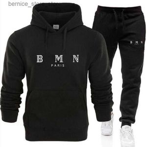 Herrspårar Nya sweatsuit Designer Tracksuit Men Luxury Sweat Suit Autumn Winter Jacke Mens Jogger Suits Jacka och byxor Set Black Grey Q231211