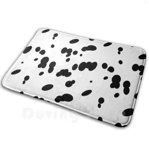 Tappeti Dalmata Macchie Cane Pelliccia Motivo Tappeto Tappetino Tappeto Cuscino Morbido Nero Camminatore Maculato