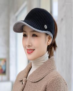 Ball Caps Winter Hüte Für Frauen Leere Top Gestrickte Casquette Femme Visiere Damen Gorras Herbst Baseball9930628