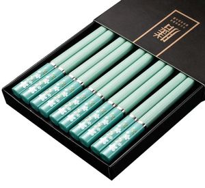 Essstäbchen, 5 Paar, chinesisches schwarzes Sushi, Baguette, Chinoise-Nudeln, Essstäbchen-Set, Geschirr, Küche, Bar, Zubehör, Besteck, 4104521