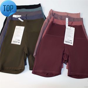 LL-6149 Damen-Shorts, Yoga-Outfit, schmale Laufhose, Übung, hohe Taille, Fitnesskleidung für Mädchen