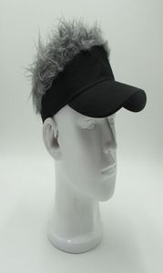 Yenilik Saç Visor Şapkası Golf Peruk Kapağı Sahte Ayarlanabilir Hediye Yenilik Partisi Customome Komik Şapka Whol 2721123