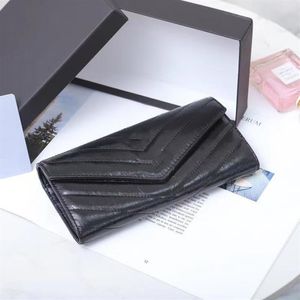7A مصممي Zippy Wallet Genuine Leather Mens Womens Fashion Long Szipper Wallets Prest Case Holder Wih Dust Mini Clut210n